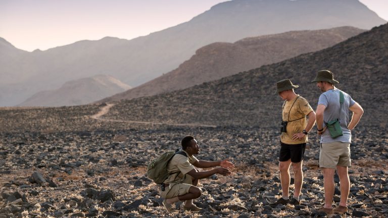Sossusvlei desert rock experience with a guide
